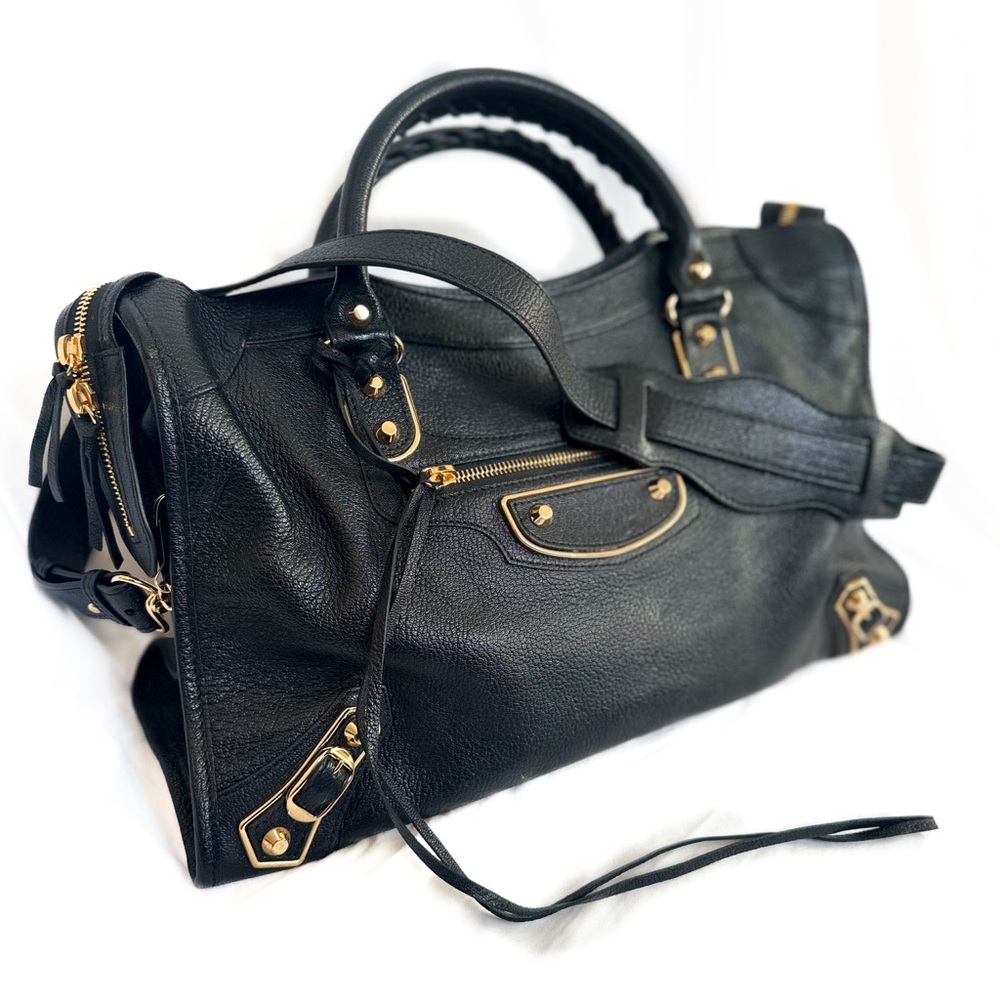 Balenciaga City Metallic Edge Leather Bag Medium